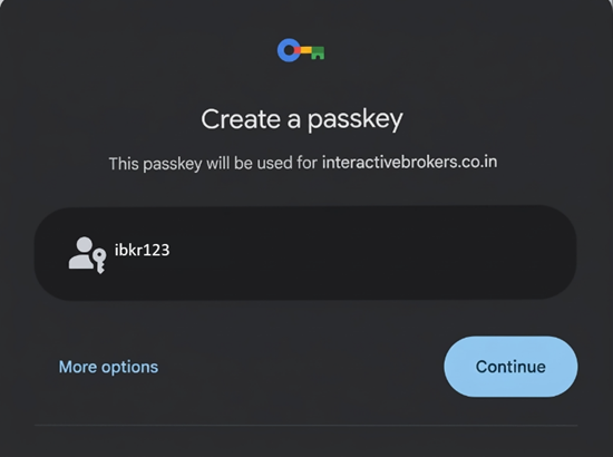 The add passkey on the android phone. 